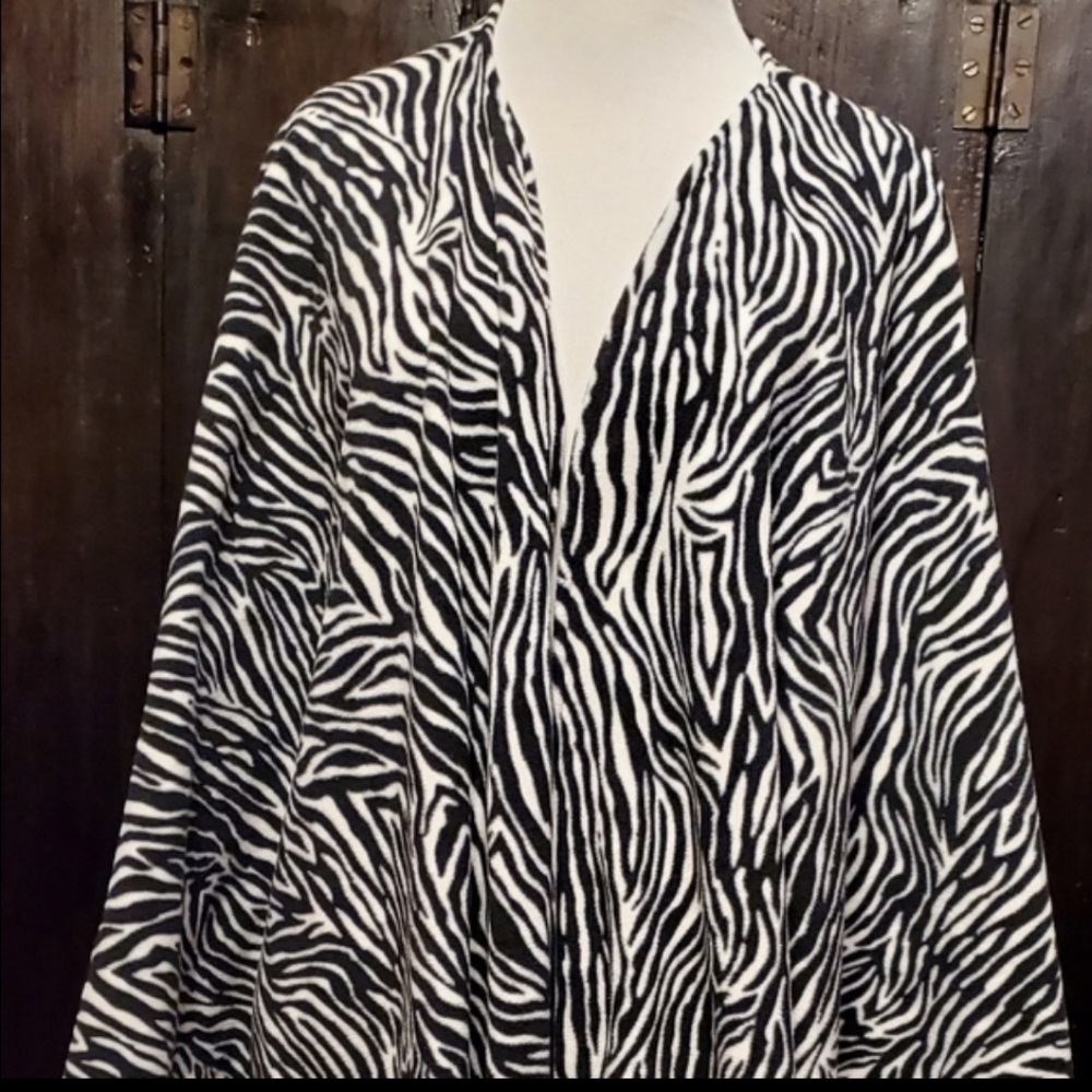 Waterfall Animal Print Wrap Shawl